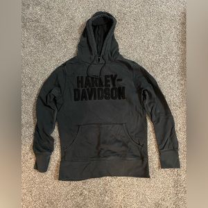 Harley-Davidson Men's Felt Lettering Slim Fit Pullover Hoodie